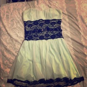 Mint green lace dress